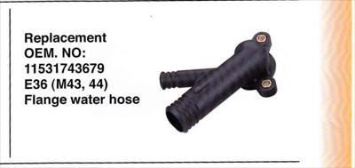 BMW 3 SERIES E36 WATER HOSE FLANGE 43679 LATE MODEL, 94-98