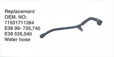 BMW 5 SERIES E39 WATER HOSE 4.0 11384 96-02