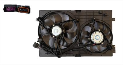 VW GOLF 4 FAN ASSEMBLY, RADIATOR+AIRCONDITION, 2FAN E3 99-03 >JETTA MK4