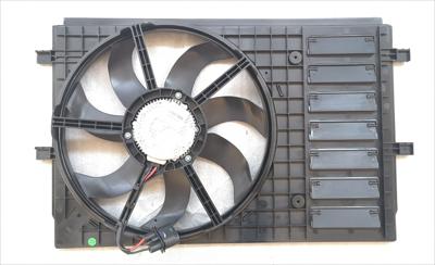 VW POLO 6 FAN ASSEMBLY, RADIATOR+AIRCONDITION, 1.0T/1.2T HBK/1.5D/1.6D SEDAN, 4 PIN LATE MODEL, 14-17 >A1 MK1 >POLO VIVO MK2
